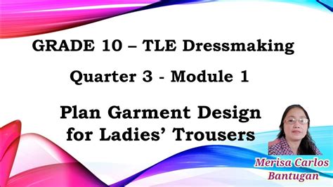Grade 10 TLE Dressmaking Quarter 3 .